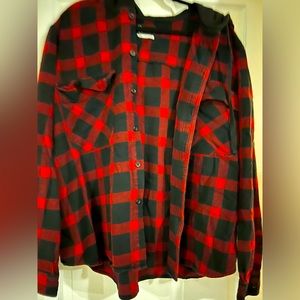 Hooded flannel size xxxl